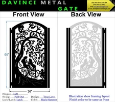 Contemporary modern metal gate, Modern Metal Gate, Custom size Art Pedestrian