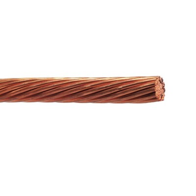 100' 4/0 AWG 19 Strand Soft Drawn Bare Copper Conductor Ground Wire