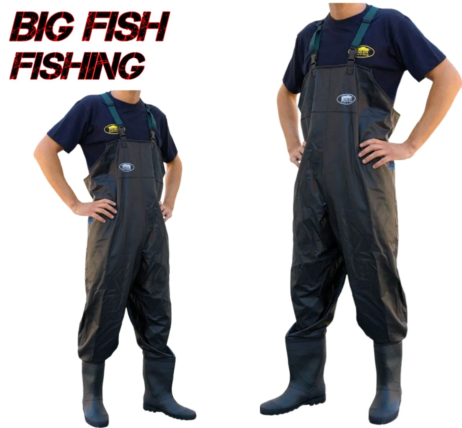 WSB High Quality PVC Fishing Waders Durable Quick Release Chest Wadersj