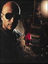 Tom Morello RATM Gibson Budweiser Les Paul burnt guitar 8 x 11 pin-up photo #4