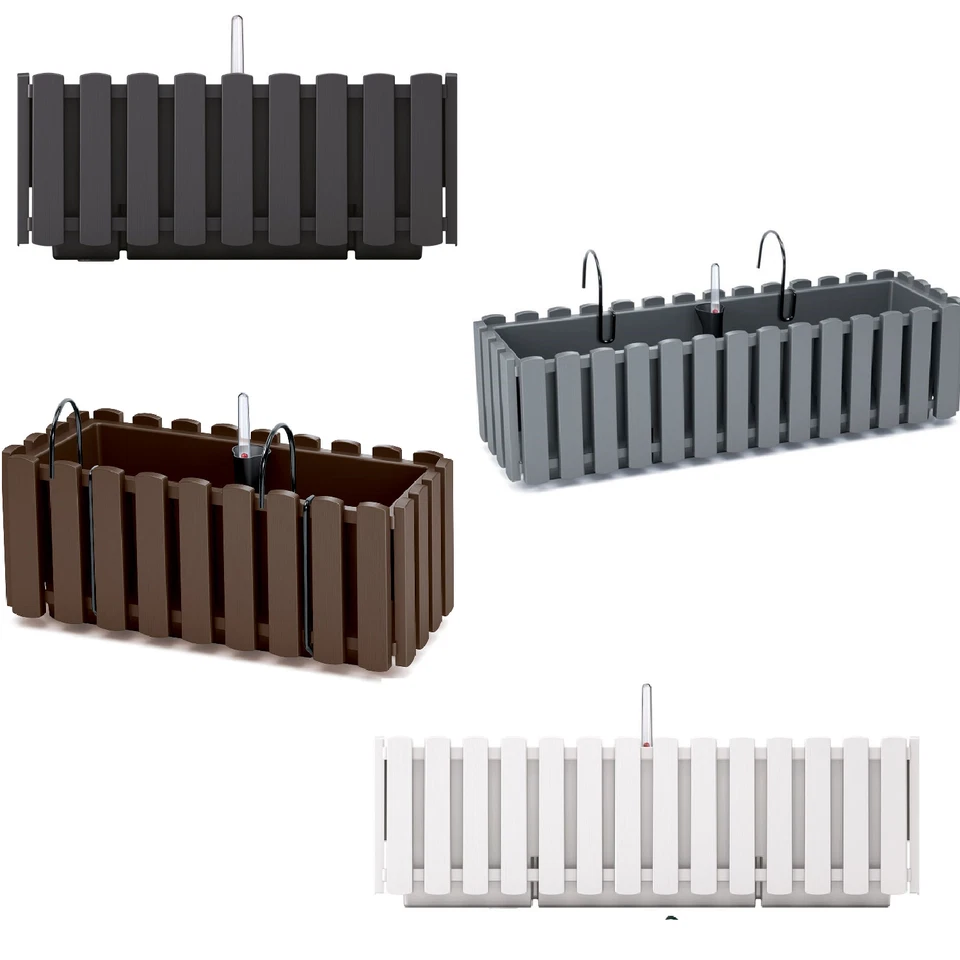 Fioriera con ganci per Balcone Esterno Vari colori da Scegliere Prosperplast