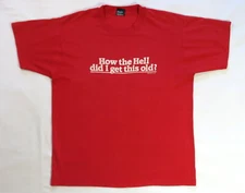 Sarcasm Humor Vintage T Shirt 1980's Age Old Logo Screen Stars Best 50/50