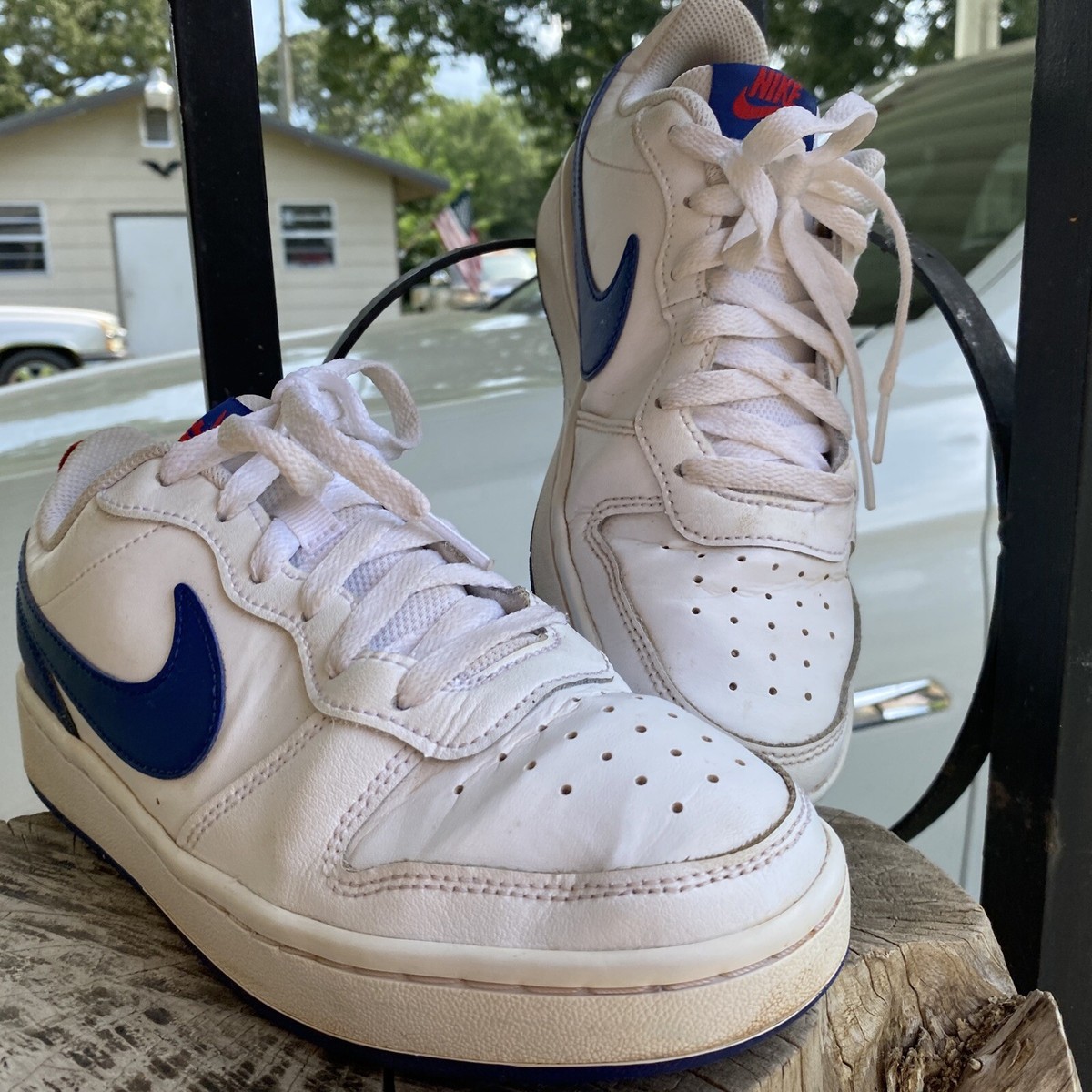 Youth Kids Nike sz 6y lowtop red white blue Sneakers Shoes
