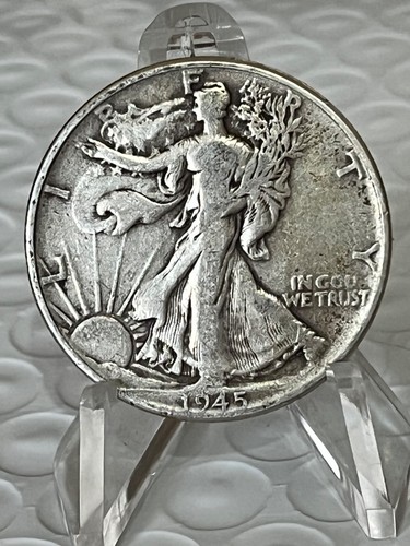 1945 P Walking Liberty 90% Silver Half Dollar Circulated # 20-16