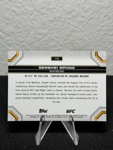 Réfracteur à prisme base UFC chromé 2024 Topps 1 - 200 - COMPLÉTEZ VOTRE SET - PYC - Photo 215/237