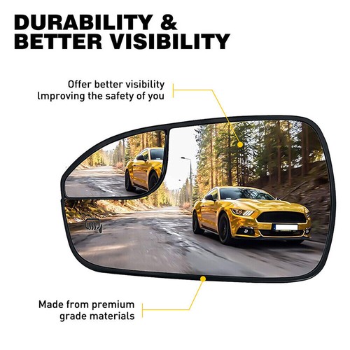 Conjunto de cristal espejo retrovisor lateral izquierdo para Ford Fusion 2013 14-2020 térmico - Imagen 3 de 9