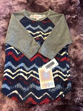 LuLaRoe Sloan Kids Size 2 - Design with Gray Sleeves NWT