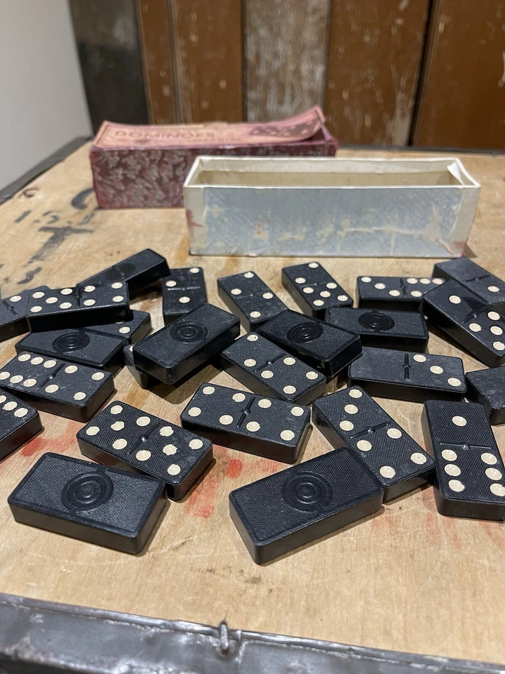 Imperial Fine Quality Dominos Game Board Game Vintage Box Of Dominos Family Game - Image 3 of 4