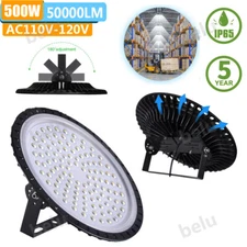 500W UFO LED High Bay Light Shop Lights Warehouse Commercial Lighting Lamp Watt