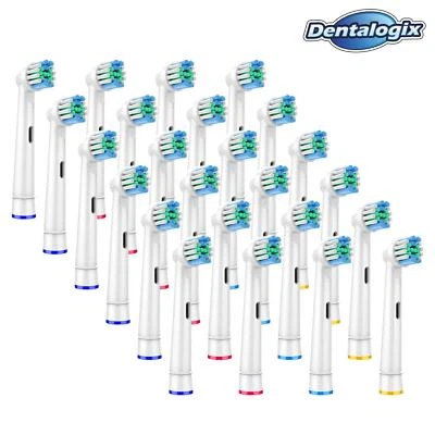 DENTALOGIX 24 cepillos insertables para Oral B cepillos de repuesto cuidado dental cabezales de cepillo cepillos de dientes