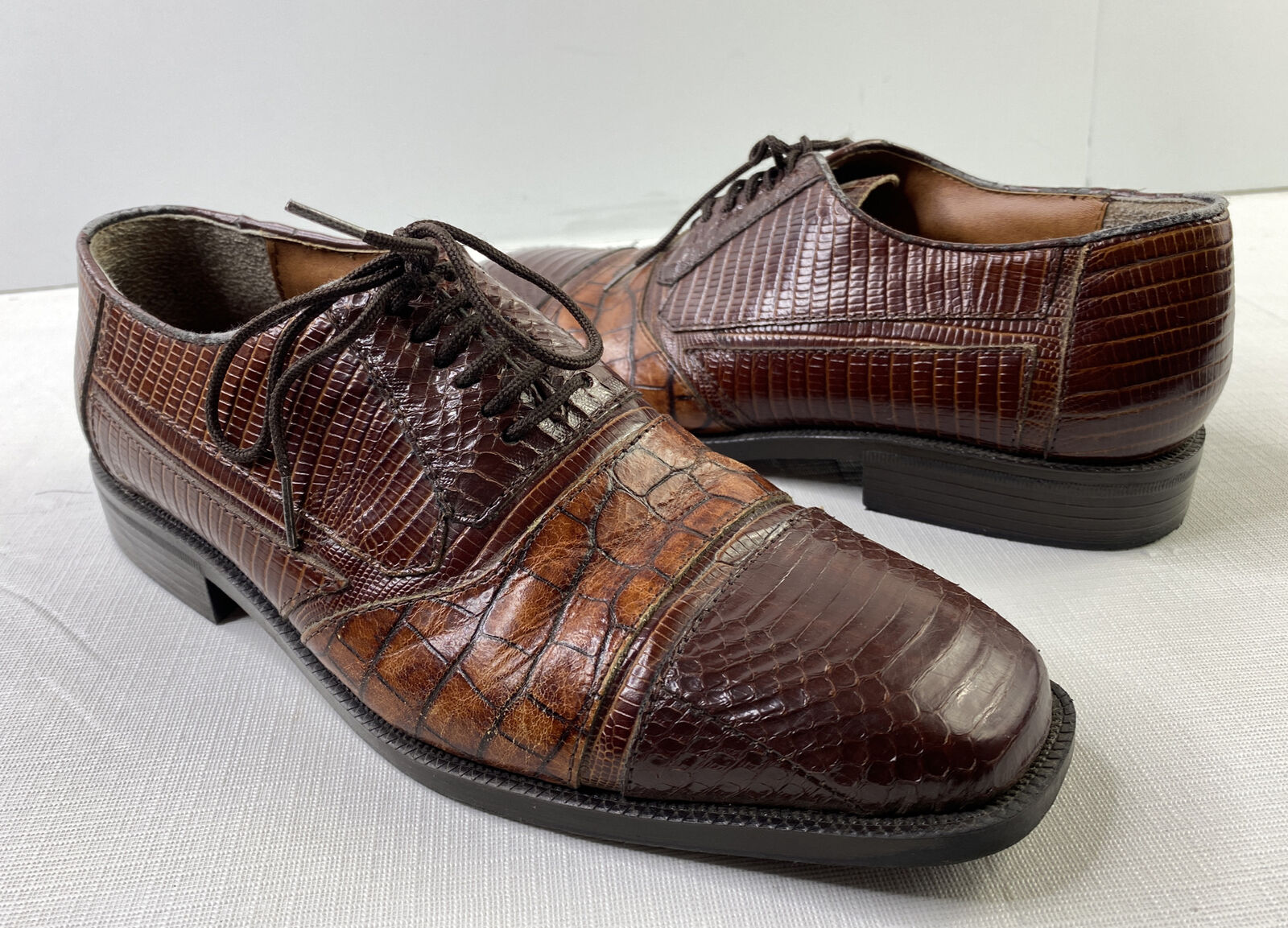 Stacy Adams Genuine Max 84% OFF Snake Skin Dress Man#039;s Shoes 8 1 5 Max 84% OFF Size