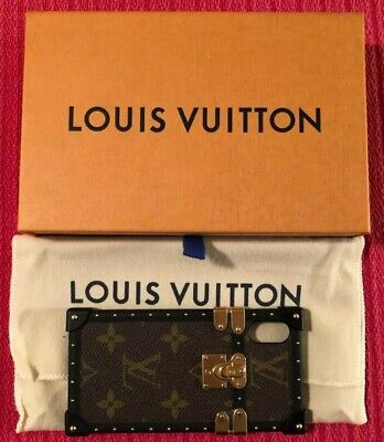 Louis Vuitton eye trunk iPhone case iphone x xs Pink Black Gold Ladies  buckle