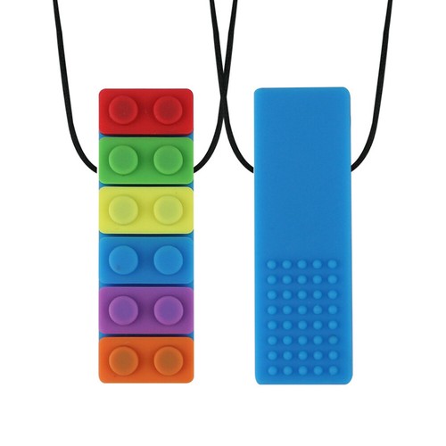 Collar de ladrillo sensorial para masticar niños adultos autismo TDAH morder dentición sensorial - Imagen 13 de 13