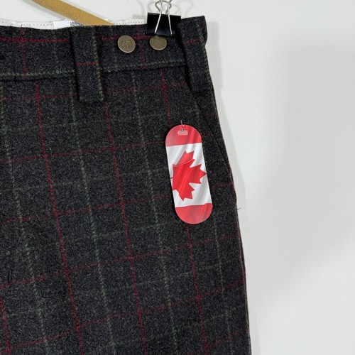 NWT Big Bill 100% Wool Woodsman's Pants Check Size 34 x 33 Made In Canada - Picture 4 of 15