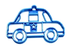 POLICE CAR CITY GROUND EMERGENCY VEHICLE TRANSPORTATION COOKIE CUTTER USA PR2607
