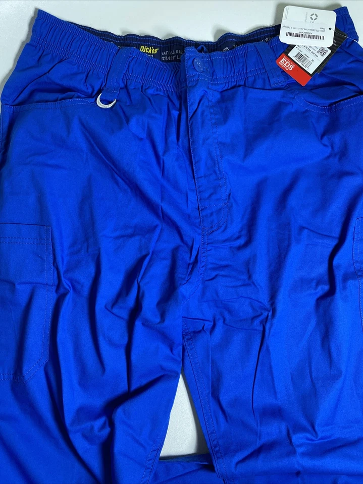Pantalones Médicos Dickies EDS Signature Elastizados Azul Real XL Altos Nuevos con Etiquetas Foto 3 de 4