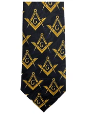 Steven Harris Mason Compass Neck Ties Masonic Neckties 