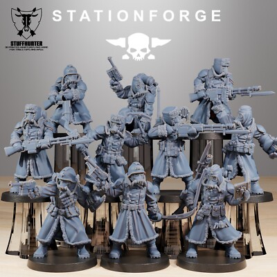 GrimGuard Frostwatch (10) - Station Forge - Scifi Wargaming Grimdark Human