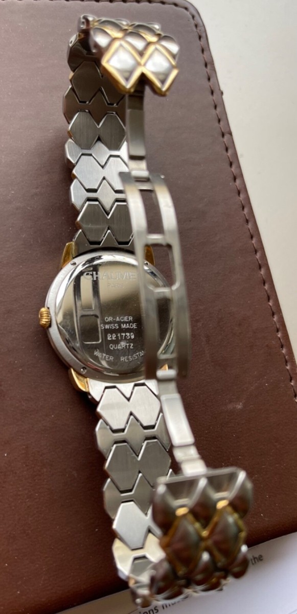 CHAUMET OR-ACIER QUARTZ WATCH WHITE DIAL TWO TONE CHAUMET OR-ACIER 205476 Quartz White Dial Two Tone Gold  main image 4