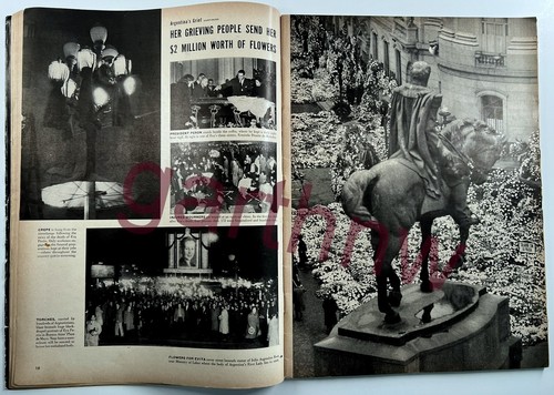 EVA PERON 1952 ARGENTINA FUNERAL & CAREER PICTORIAL * FAREWELL EVITA - Picture 3 of 3