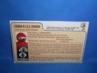 1983 GI JOE ARAH COBRA ENEMY HISS DRIVE MAIL AWAY RED UNCUT FILE CARD EXC NRMINT