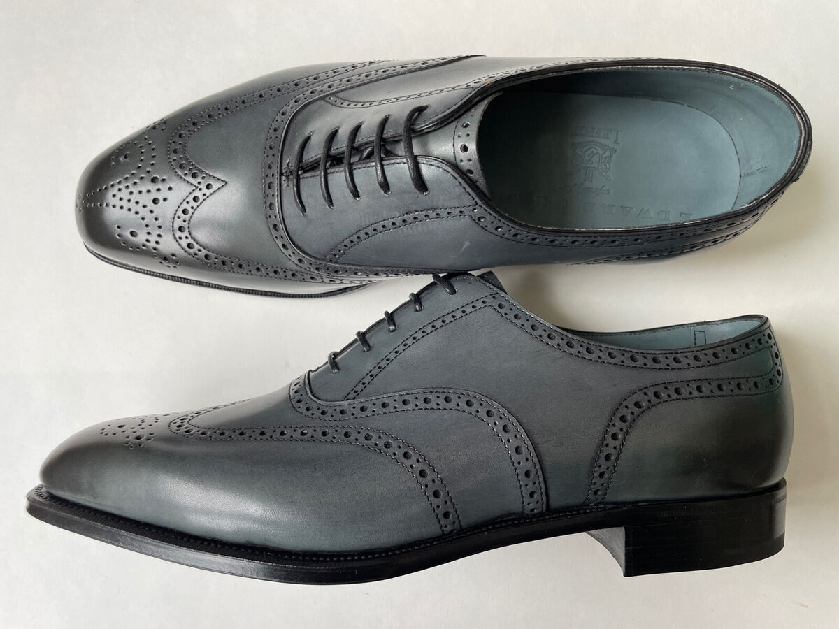 Edward Green Inverness Wingtip Midnight Blue 8.5/9 F 888 Edward Green Inverness Wingtip Midnight Blue 8.5/9 F 888