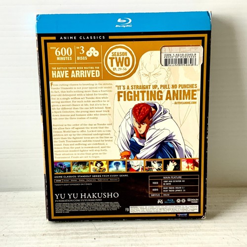 Yu Yu Hakusho: Ghost Files The Complete Second Season - DVD - Free Postage! - Picture 2 of 5