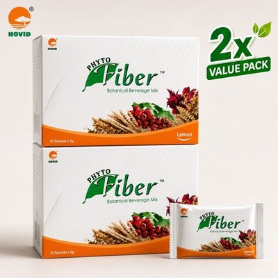 2X Phyto Fiber Botanical Drink Lemon 15sx20g Bowel Detox Constipation Relief