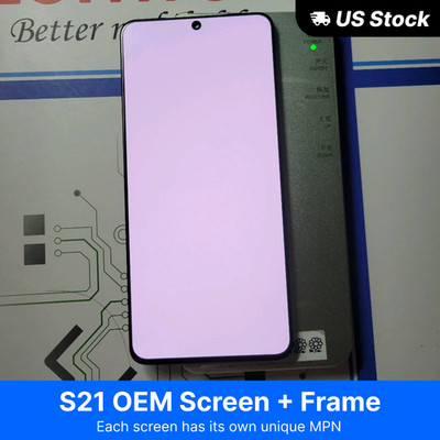 DISCOUNT Original OEM For Samsung Galaxy S21 LCD Touch Screen w/ Midframe