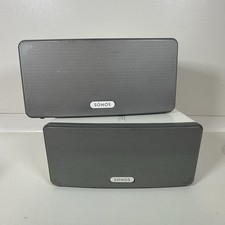 2 x Sonos Play 3 Wireless Speakers - White - NO POWER READ DESCRIPTION