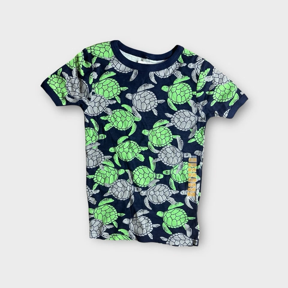 Pijama Carter’s verde lima y gris patrón tortuga Foto 2 de 4