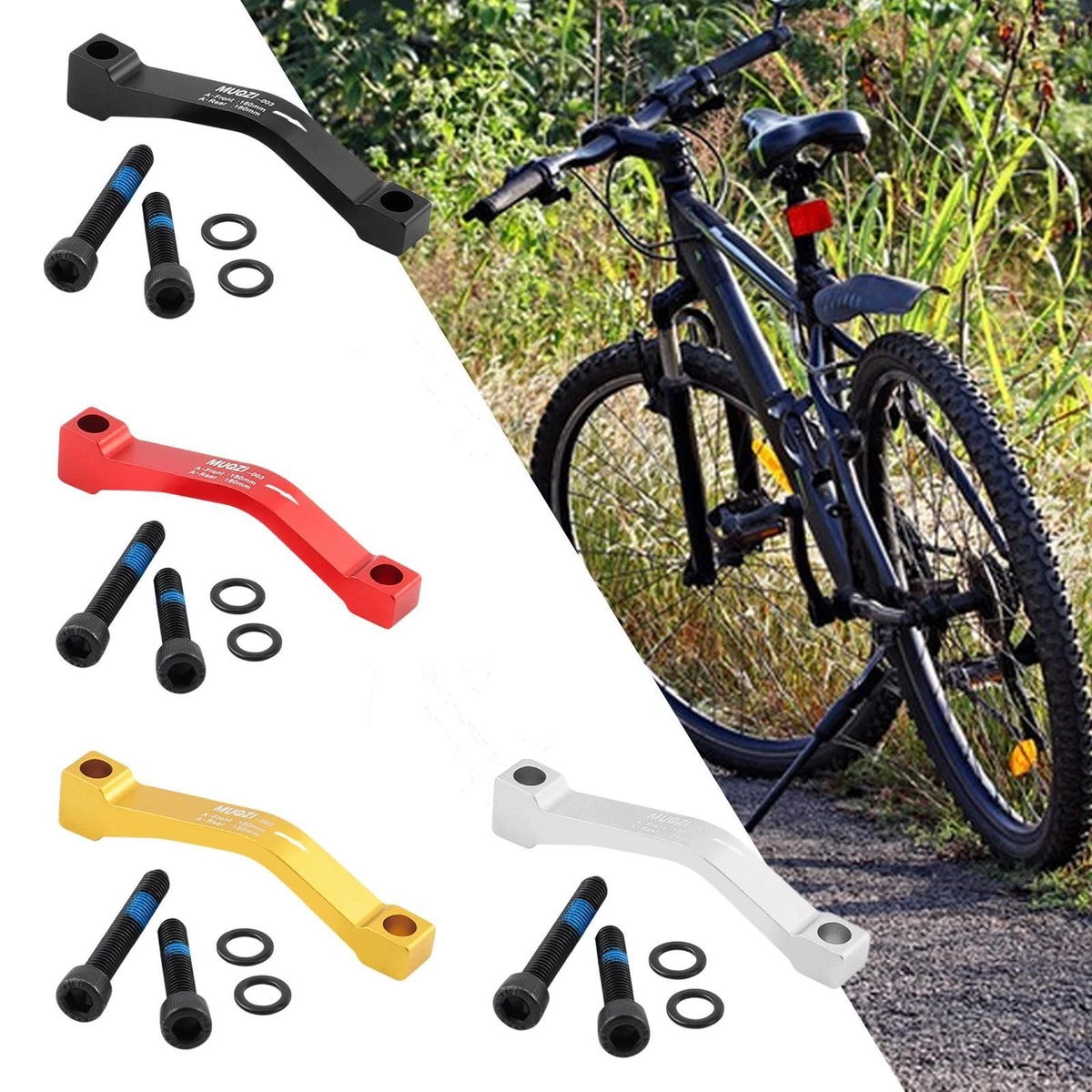 Pinza Freno A Disco Meccanica Per Bici – Anteriore 0mm O Posteriore 20mm, Leggera In Lega Nera