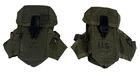 2 ea. USGI Military ALICE LC-1 Small Arms Ammo Magazine Pouch Case OD Green
