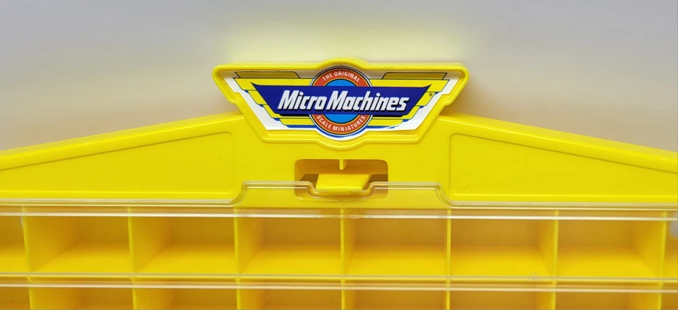 MICRO MACHINES GALOOB Yellow Carry Display Case Vintage 1980s Cars Holder EMPTY - Image 2 of 4