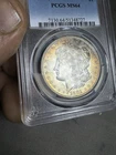 1881 -S Morgan Silver Dollar. Dual Sided Rainbow Toned Beast. Pcgs Ms64