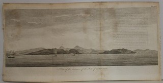ACAPULCO HARBOR MEXICO 1748 GEORGE ANSON UNUSUAL ANTIQUE COPPER ENGRAVED VIEW