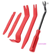 5pc Car Trim Removal Tool Kit Pry Door Dash Panel Clip Fastener Remover