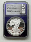 2021 Eagle S$1 Silver Eagle Landing T-2 NGC PF70 Purple Core