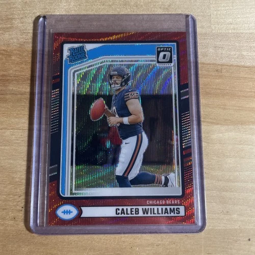 2024 Donruss Rated Rookie Caleb Williams #327 Optic Preview Red Wave Prizm (RC)