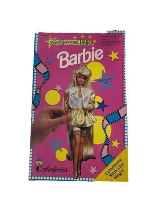 Barbie Hollywood Hair Colorforms Dress Up Set #760 Vintage