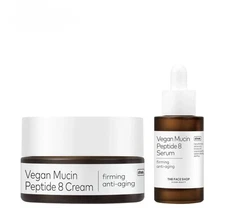 The Face Shop Vegan Mucin Peptide 8 Cream & Serum Bundle