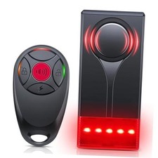 Car Vibration Sound Light Alarm with Remote, 108dB 1 Alarm Upgraded Remote