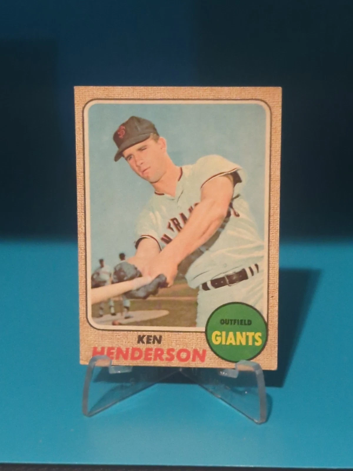 💥(RARE) 1968 Topps Venezuelan #309- Ken Henderson-  EX Condition