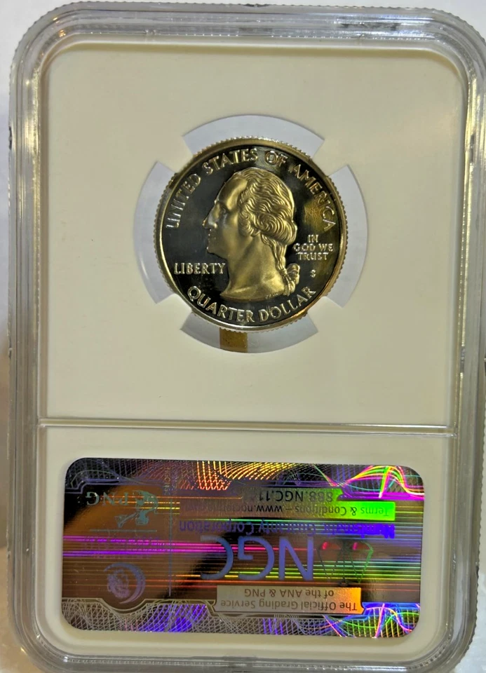 2000-S Clad Virginia, Washington Quarter PF70 UC by NGC, Beautiful Coin - Image 4 of 4