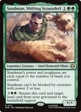 FOIL SANDMAN, SHIFTING SCOUNDREL mtg NM Marvel's Spider-Man 1 Rare