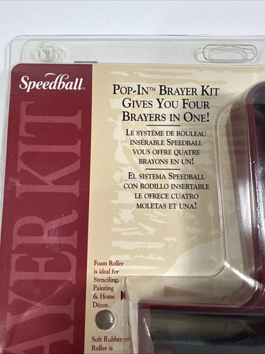Speedball Pop In Brayer Kit Four 4 Inch Rollers NEW - Picture 2 of 10