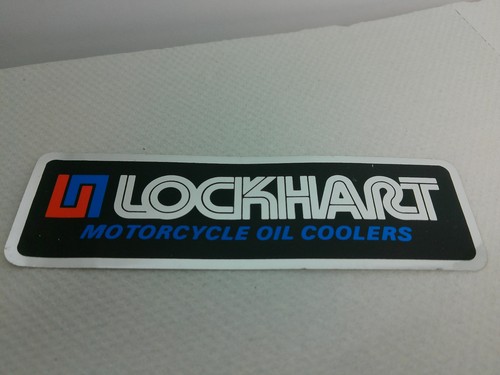 Vintage 80er Lockhart Motorrad Motorcross Ölkühler Racing Aufkleber Metallic Sticker - Bild 7 von 12