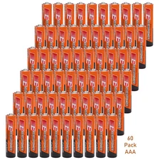 60 Pack AAA Battery 1.5v Long Lasting Triple A Battery 50% More Power Heavy Duty