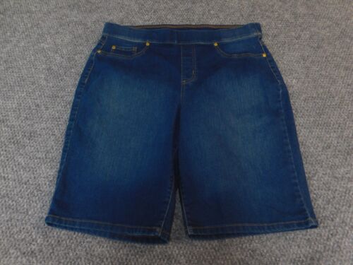 Kim Rogers Womens Shorts 14P petite blue Jean Denim dak
