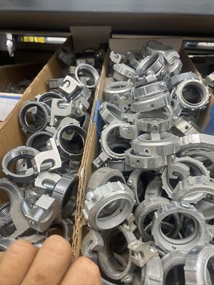 Lot Of 10-New.  1 1/4   Electrical Metal Ground Bushings $39. With Bonding Clamp